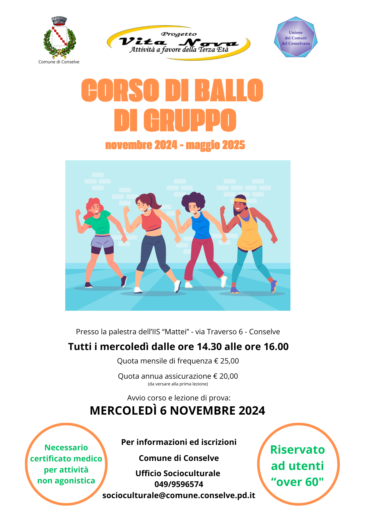 Corso di ballo per la terza età 